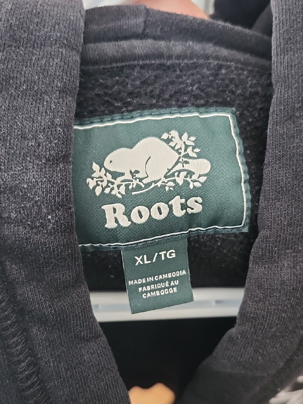 Roots Canada Black Logo Hoodie - Picture 3 of 3